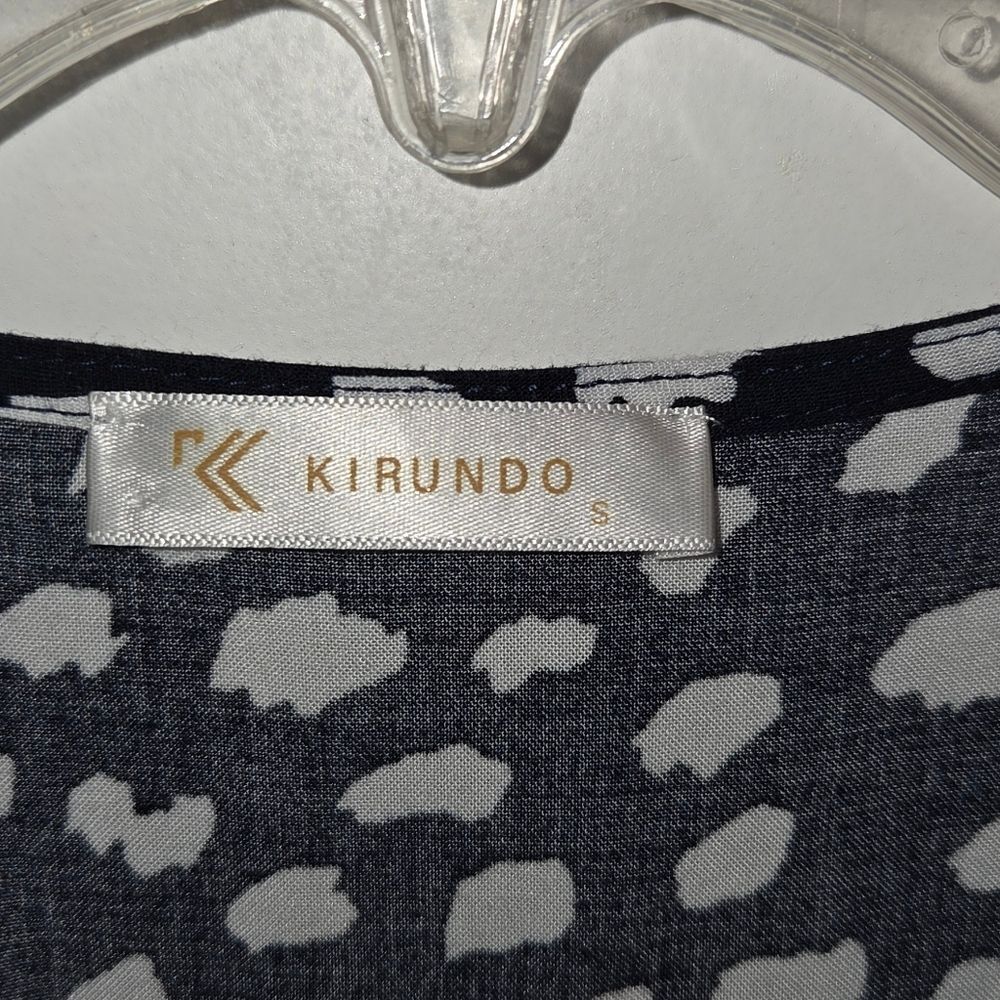 Kirundo Navy Polka Dot Floral Embroidered Sundress - Picture 7 of 11